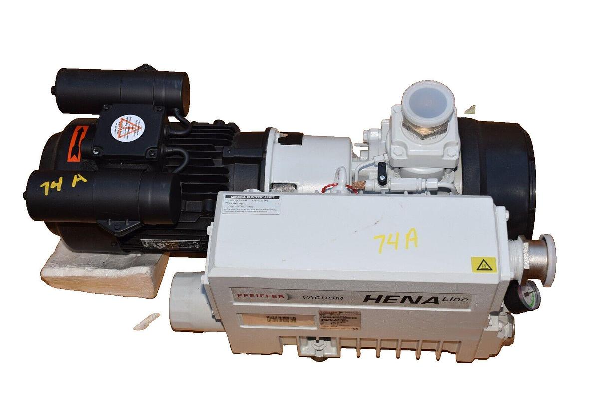 Pfeiffer Vacuum Vane Pump HENA Line Hena 25 PK D02 207 A  PKD02207A 1ph  (NEW)