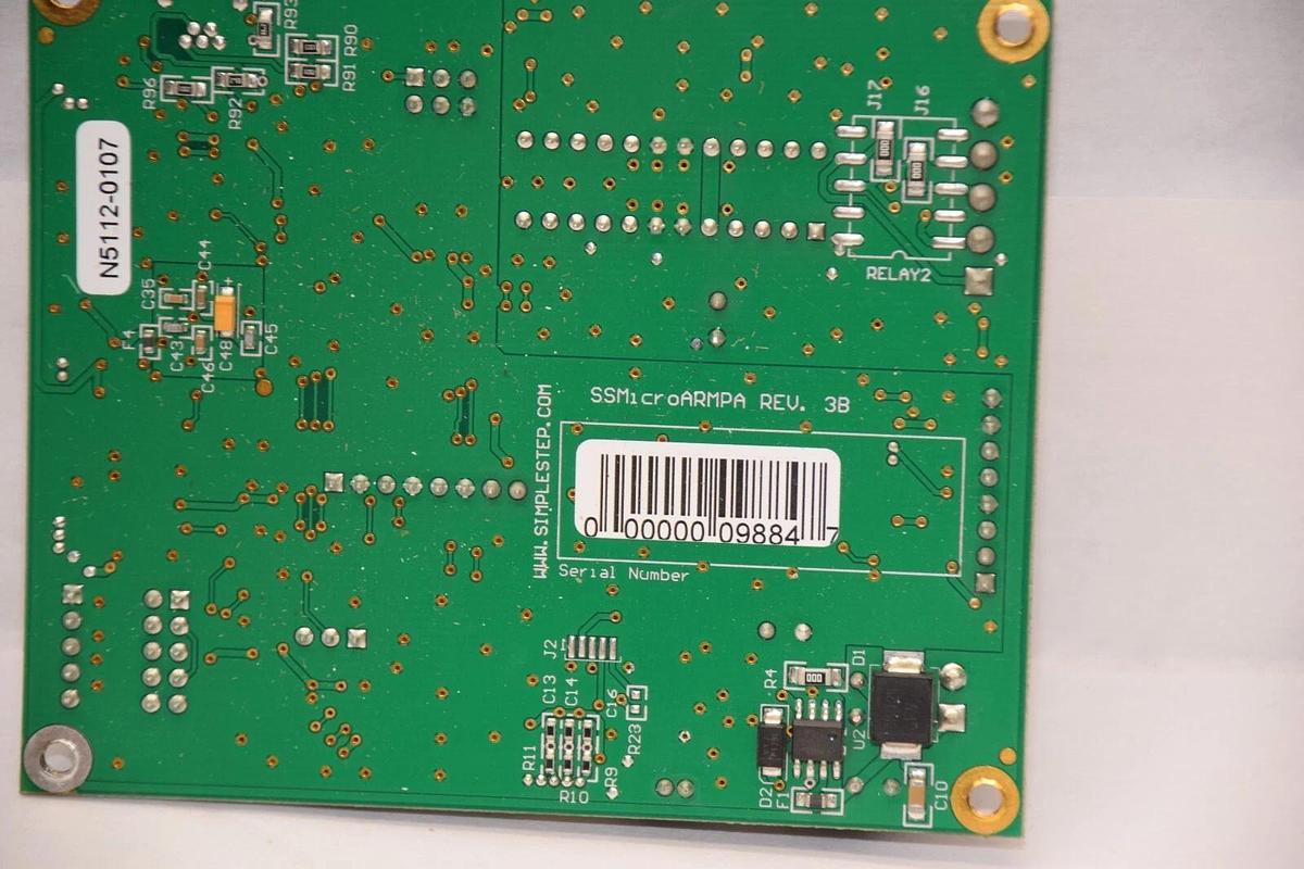 Used SIMPLE STEP SSM1croARMPA Rev 3B , N5112-0107 Circuit Board