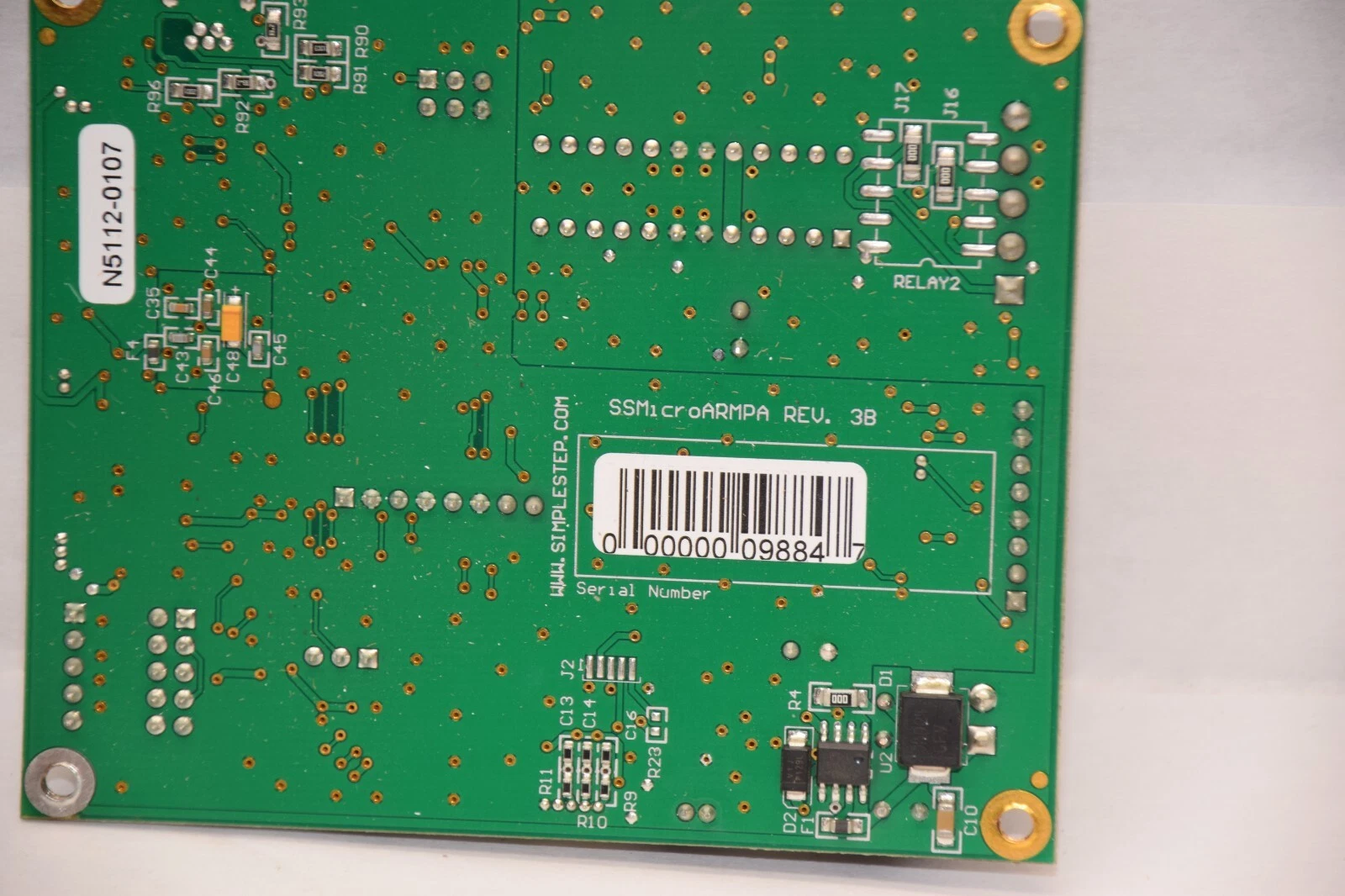 Used SIMPLE STEP SSM1croARMPA Rev 3B , N5112-0107 Circuit Board