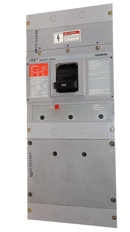Siemens ITE I-T-E Sentron Breaker CJD63B250 250A 600v CJD6 3p Adj Trip NEW-READ