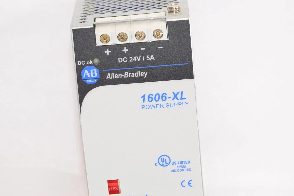 Used ALLEN BRADLEY 1606-XL120D Series A 100-120/200-240V Power Supply