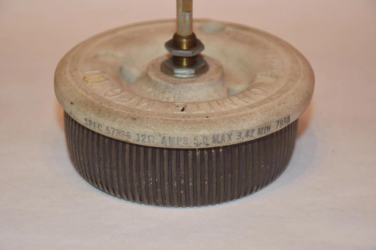 Used OHMITE SPEC 57335 SPEC57335 .12Ω 5.0AMP RHEOSTAT POTENTIOMETER