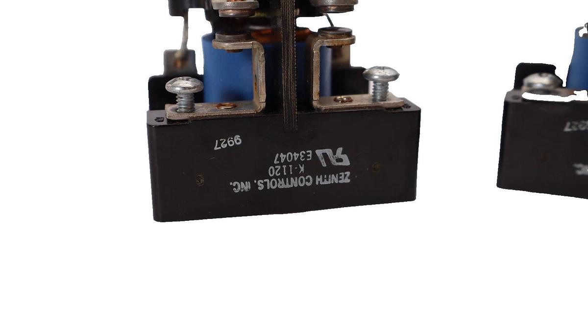 Used (Lot of 2) ZENITH CONTROLS K-1120 , K1120 120V Control Relay