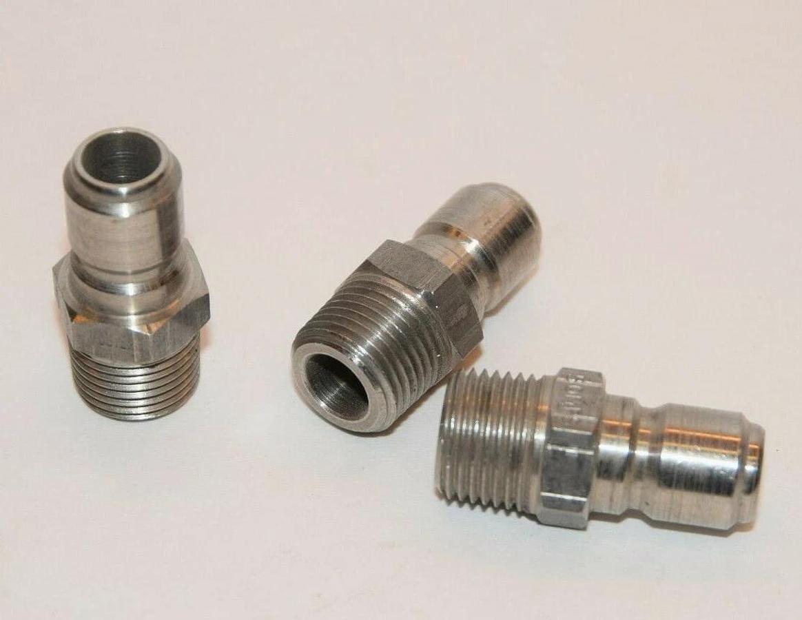 (NEW LOT OF 3) FOSTER 50MPS 1/2"NPT Straight Plug Quick Coupler