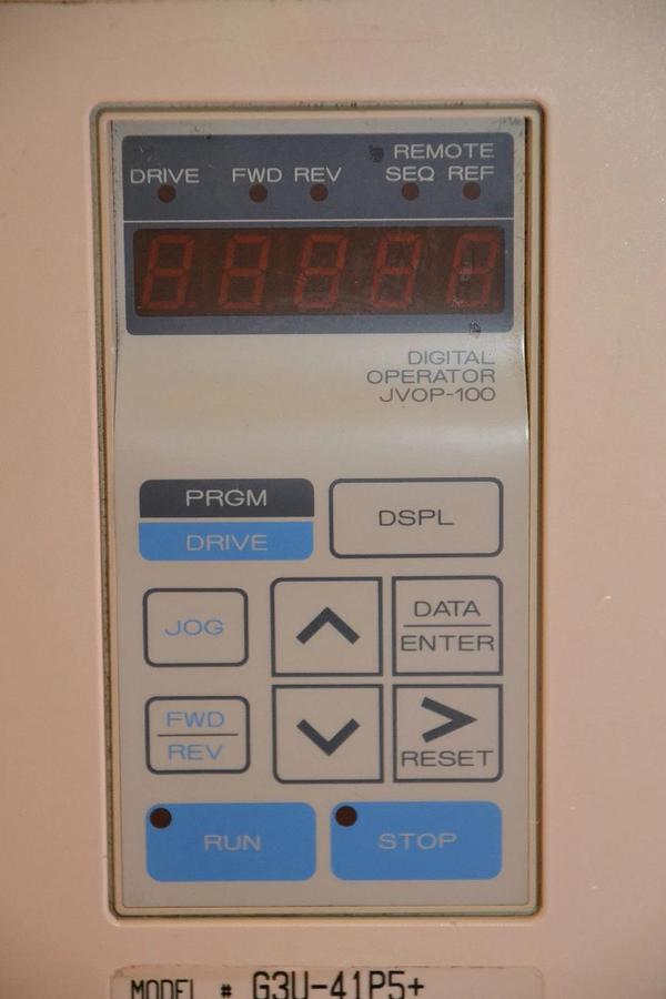 Used EMS MOTOR CONTROL CIMR-G3U41P5 CIMRG3U41P5 CIMR G3U41P5 5A 5 A AMPS