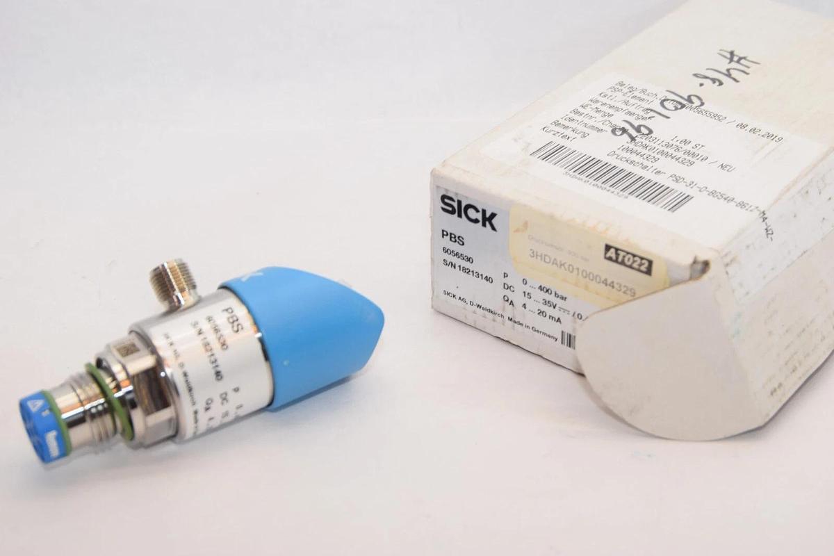SICK PBS 6056530  0-400 bar 15-35V 0.4A 4-20mA Pressure Sensor (New)