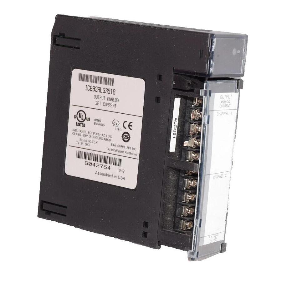 Used GE FANUC Output Module IC693ALG391G 2pt Current Output Analog Module