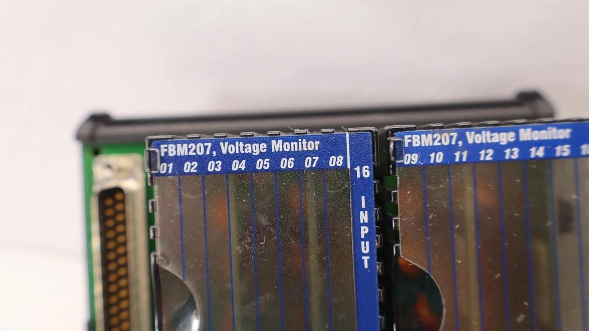 Used FOXBORO INVENSYS FBM207 P0916AM 0D RY0834 Voltage Monitor 16 Input Module