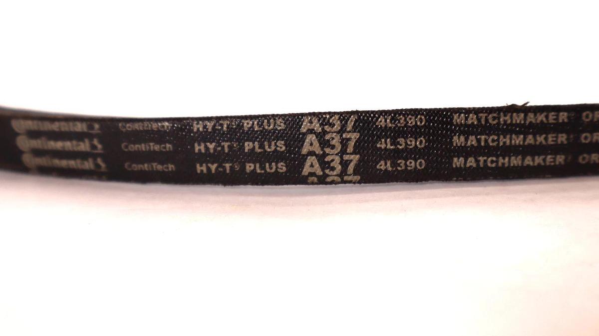 Continental Belt V-Belt A37 , 4L390 Hy-T Plus Matchmaker SC Vbelt (New - Lot 2)