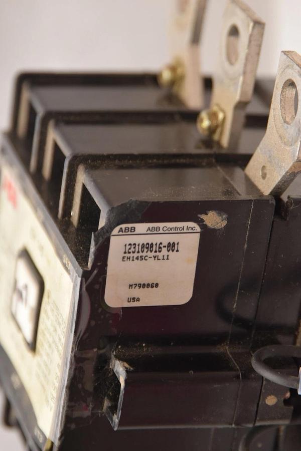 Used ABB 123109016-001 EH145C-YL11 EH145 200A 200 Amp 125Hp 24Vdc Coil Contactor