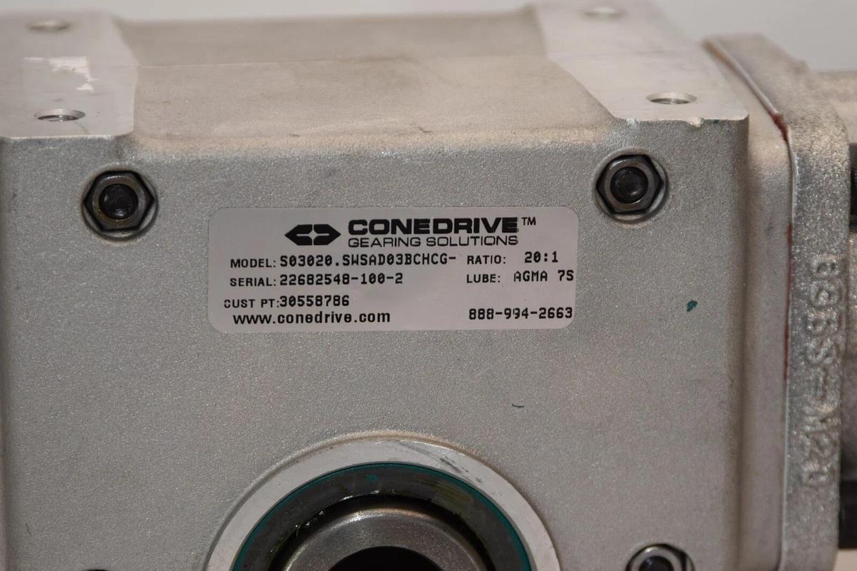 (NEW) CONEDRIVE S03020.SWSAD03BCHCG Ratio 20:1 1" Bore Gearbox