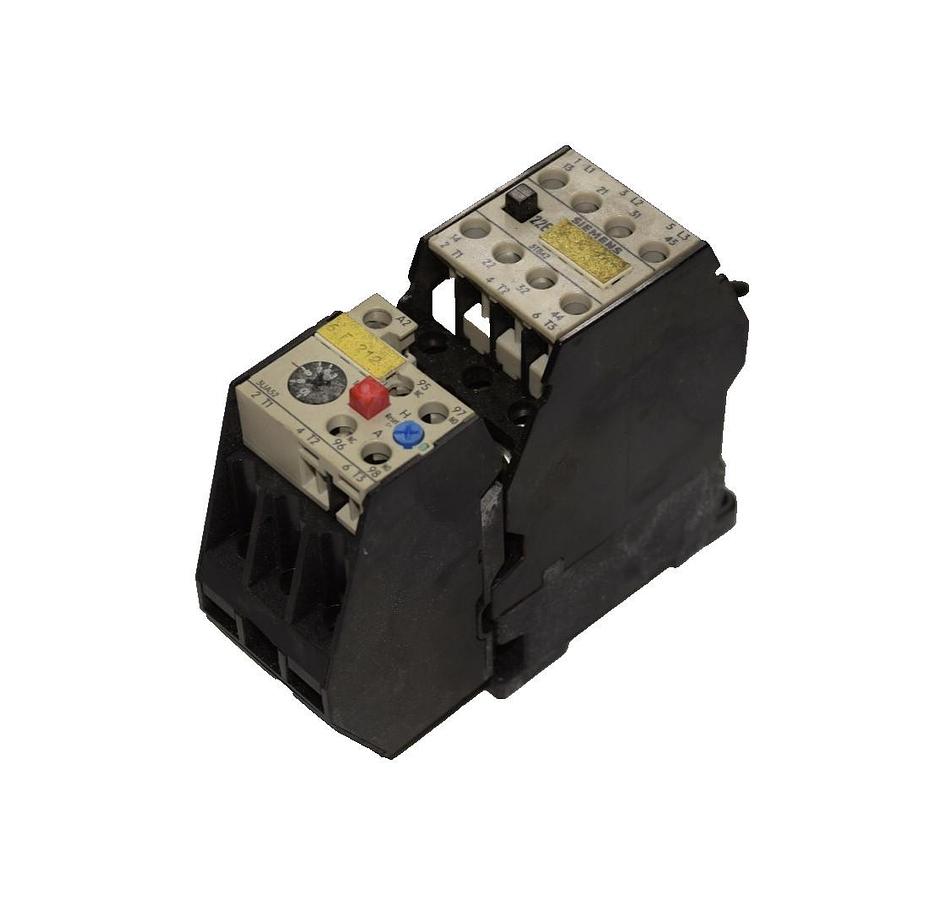 Used SIEMENS 3UA5200-1J 6,3-10A WITH 3 TB4217-0A 3UA52 & 3TB42 500V 30A 3PH CONTACTOR