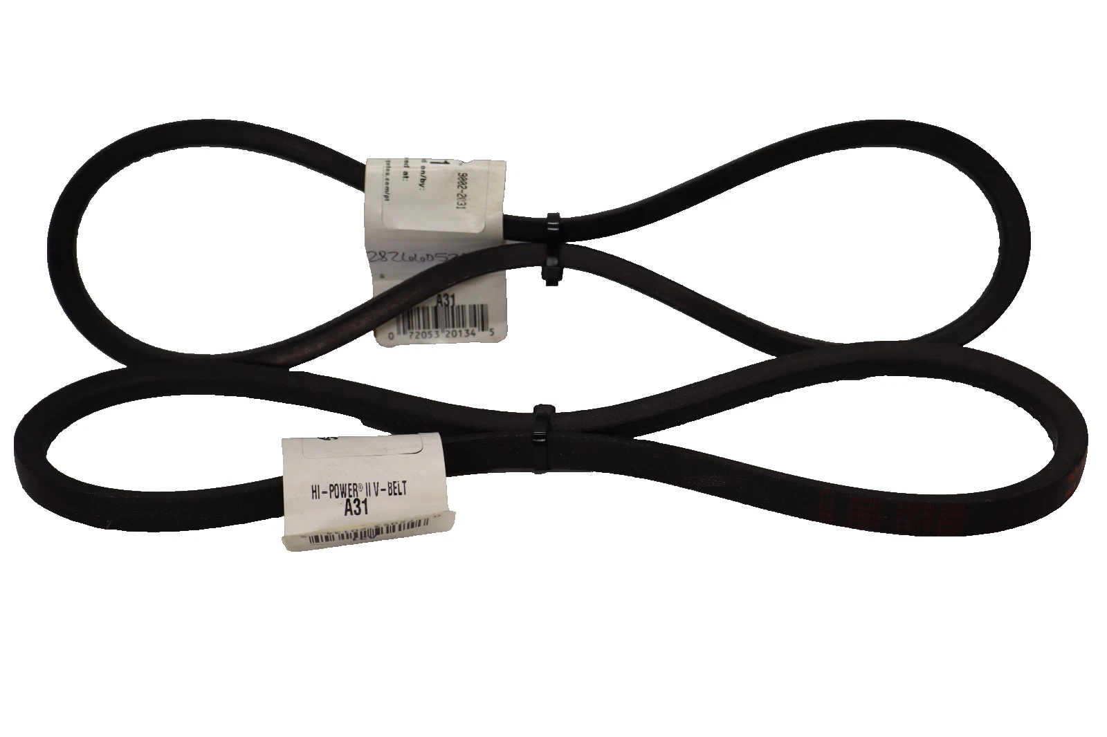 Gates Belt A31 , 9002-2031 Hi-Power II V-Belt USA (New - Lot of 2)