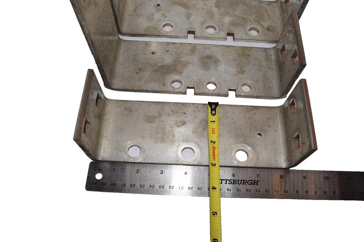 Used Industrial Buss Bar 8-1/2" x 3" x 1/8" Copper (Lot of 3 - Assorted Sizes)