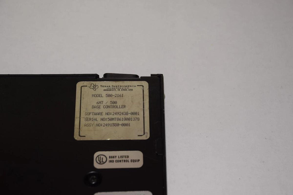 Used TEXAS INSTRUMENTS 500-2161 6MT/500 BASE CONTROLLER