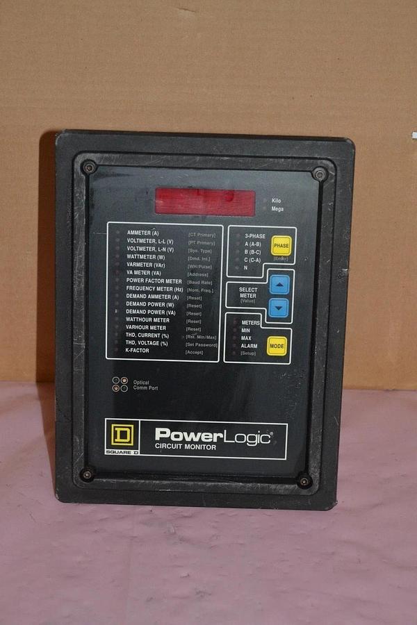 Used SQUARE D Power Logic Monitor 3020/CM-2350 3020 w/ CM-2350 3090/SPM-2000 SRG PROT