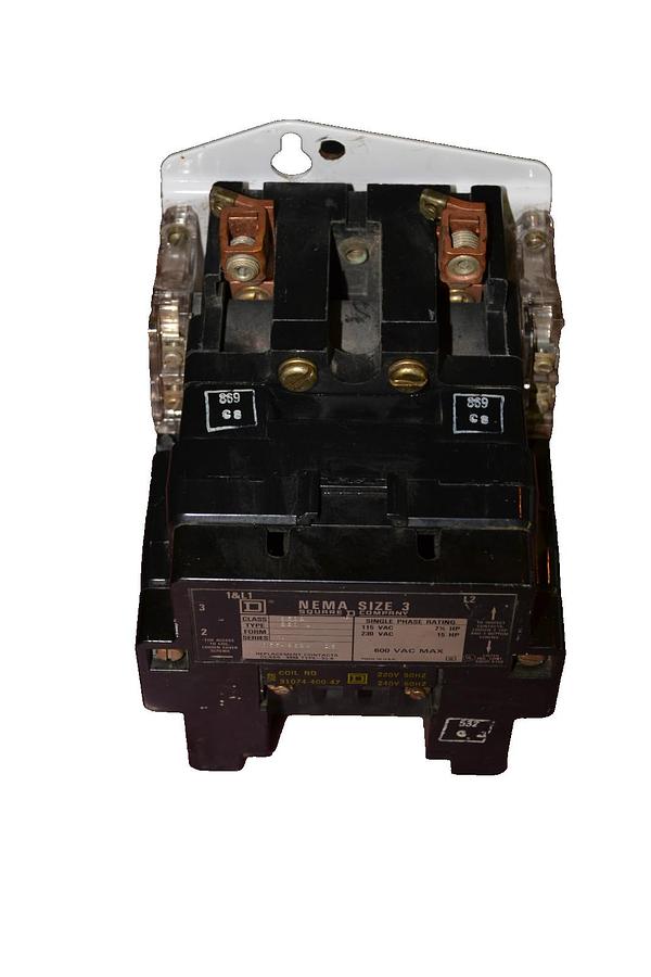 Refurbished SQUARE D CONTACTOR 8502 SEO1 8502SEO1 SIZE SZ 220V COIL