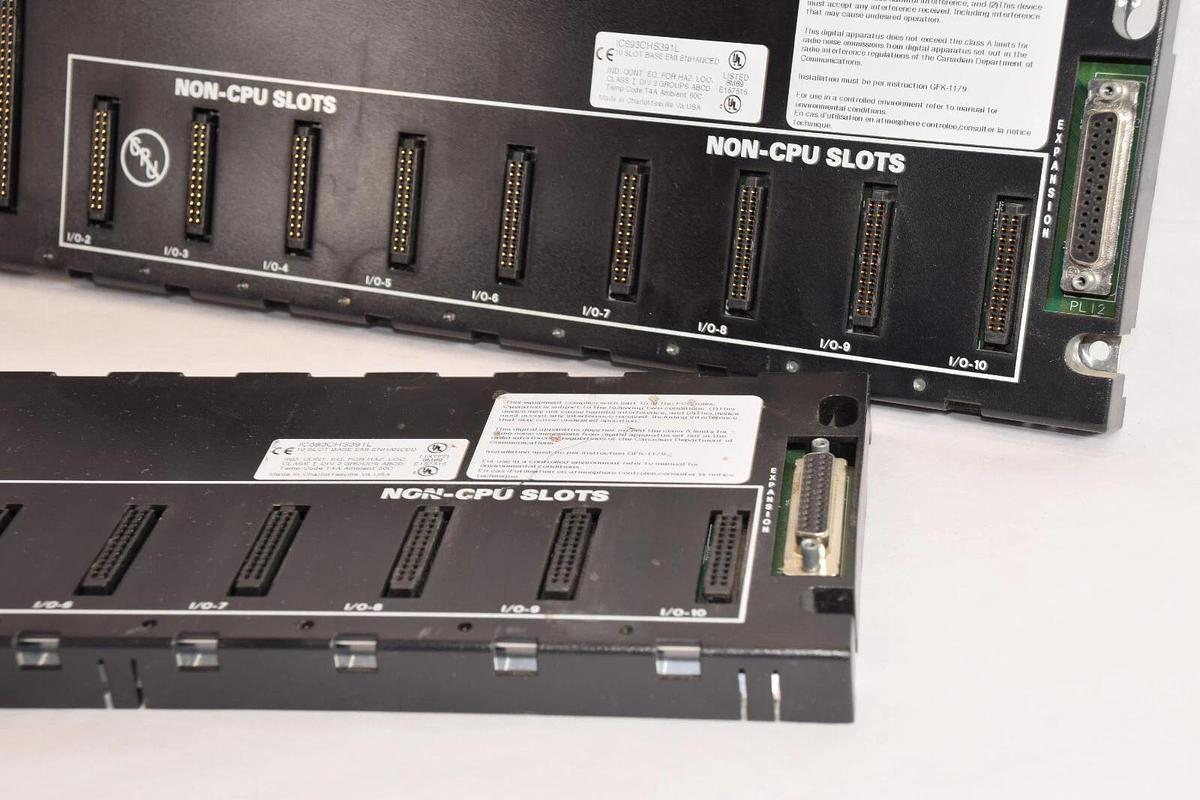 Used (Lot of 5) GE FANUC / ALSTOM IC693CHS391L 10-Slot Expansion Rack