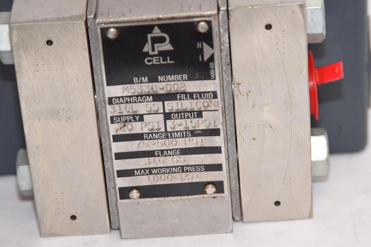 (NEW) MOORE M5338-002 75-500psi 316 SS P Cell Differential Pressure Transmitter