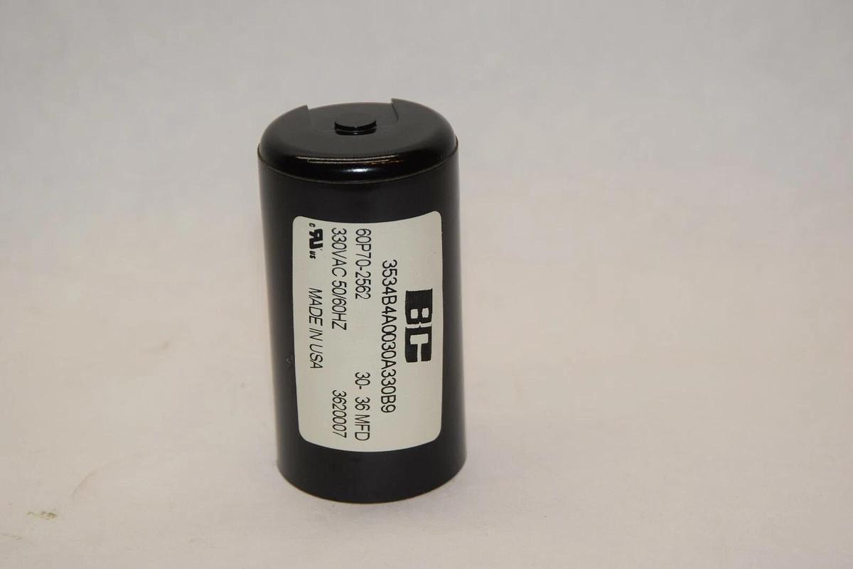 (NEW) BC 3534B4A0030A330B9 30-36MFD 330Vac 50/60Hz Capacitor