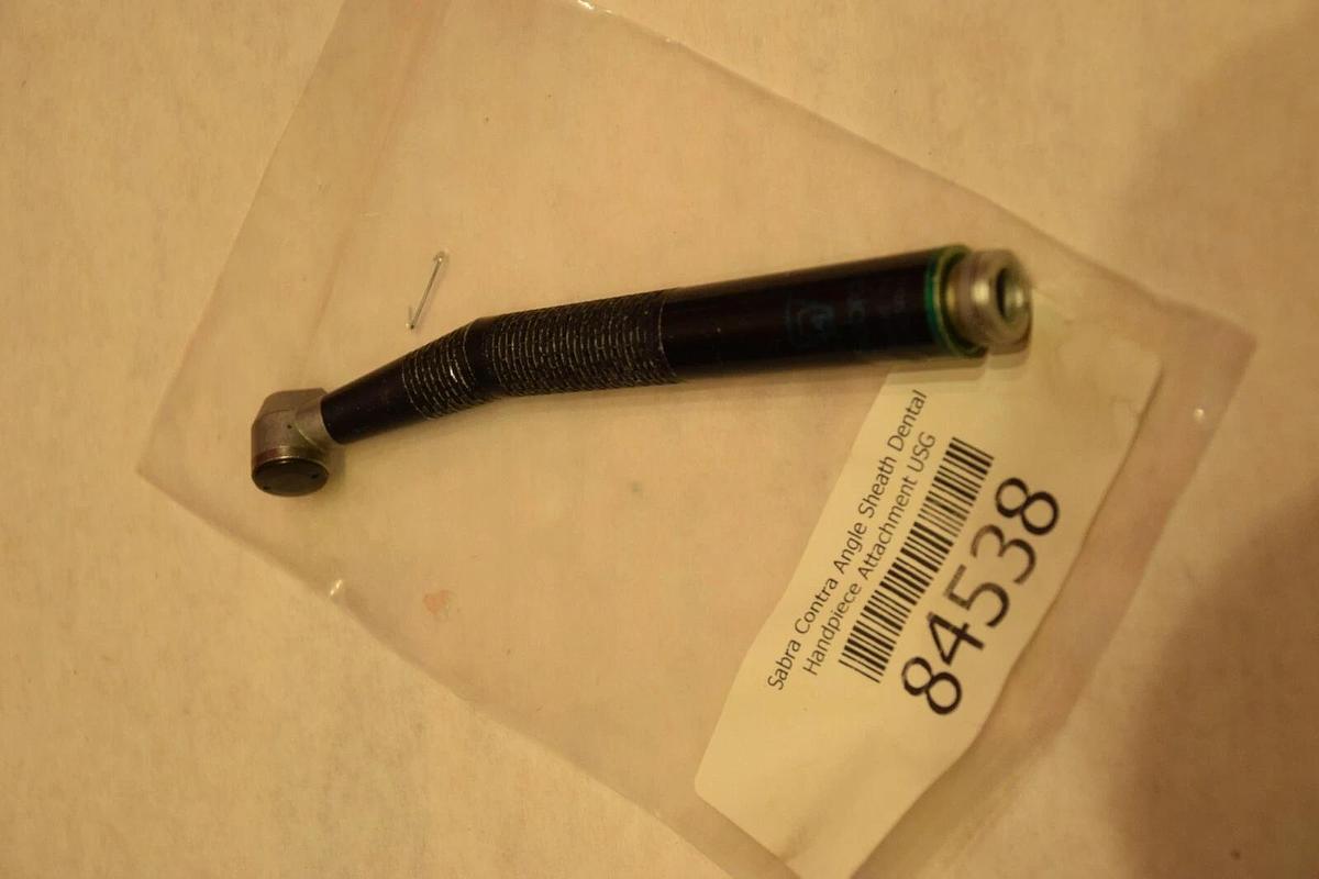 Used SABRA 007673 84539 CONTRA ANGLE SHEATH DENTAL HANDPIECE ATTACHMENT
