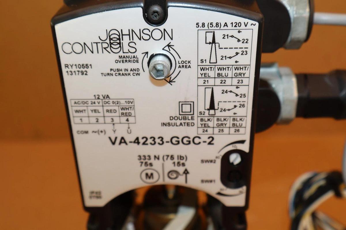 Johnson Controls Electric Valve Actuator VG7441PT+423GGC VA-4233-GGC-2 (NEW)