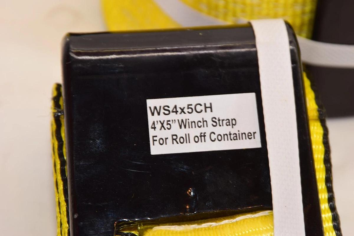 (NEW - Lot 8) MYTEE PRODUCTS WS4x5CH 4' x 5" Winch Straps for Roll of Container