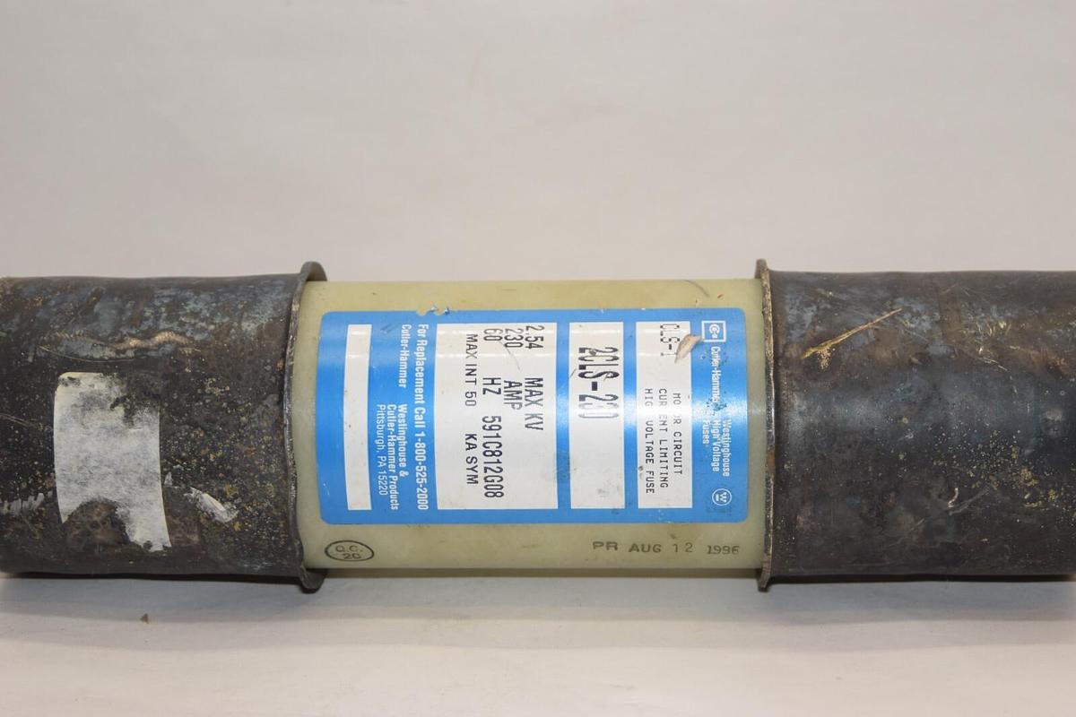 (NEW) CUTLER HAMMER 2CLS-230 230A 230 Amp A 60Hz CLS-1 High Voltage Fuse