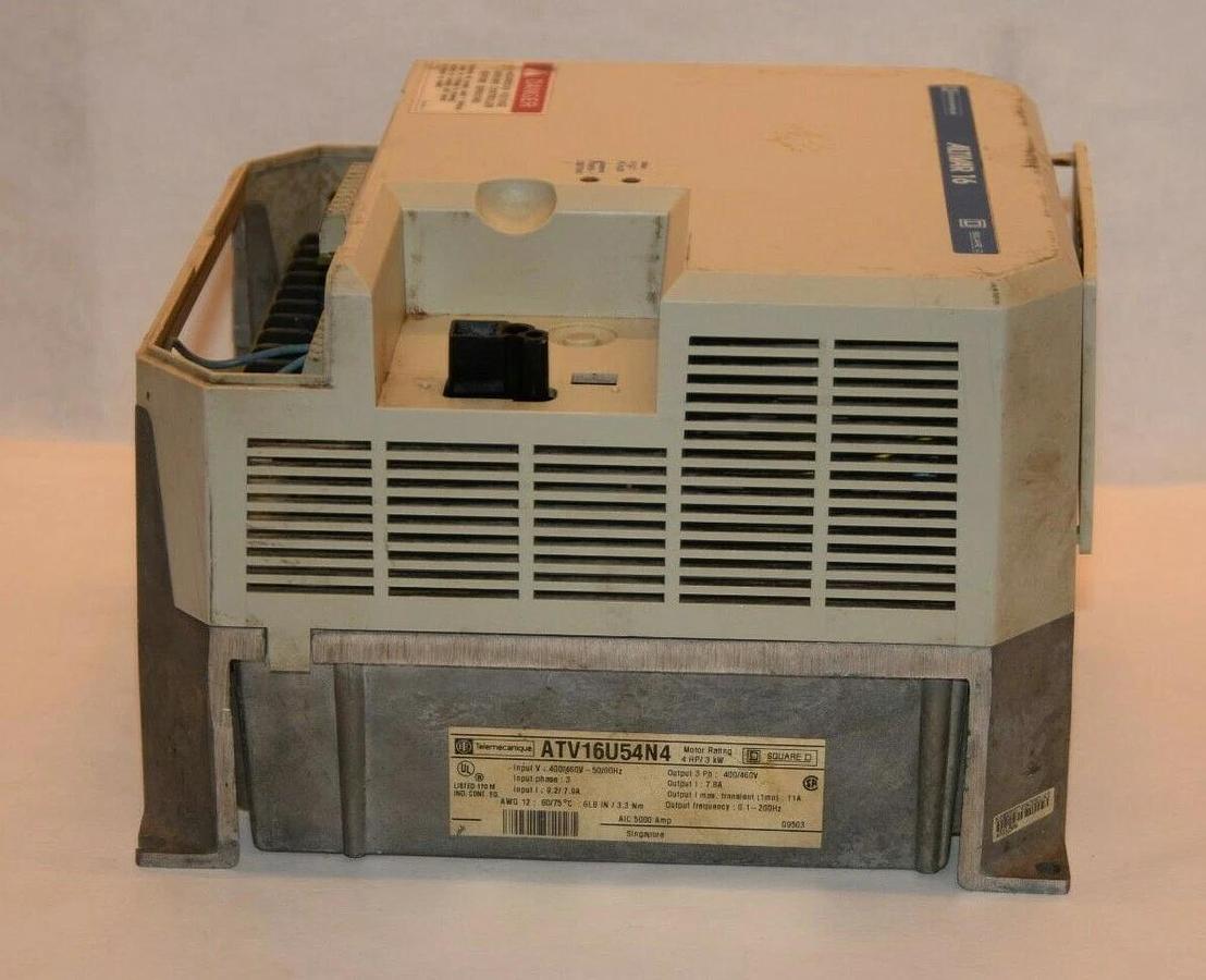 Used SQUARE D ATV16U54N4 4hp 3kW 400/500V 3Phase 9.2/7.9A AC Drive