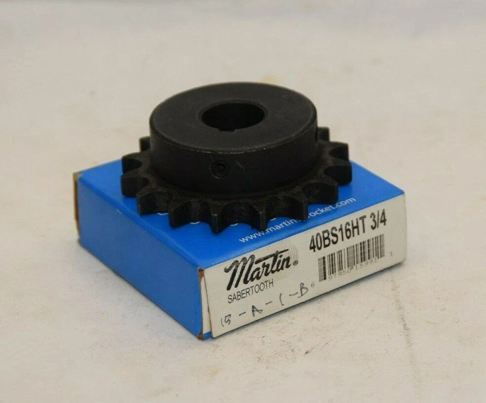 (NEW) MARTIN 40BS16HT 3/4 3/4" 16 Teeth Sabertooth Sprocket