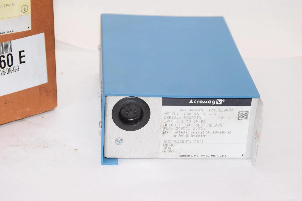 (NEW) ACROMAG 160A-V5-DN-G-3 1-5V Input Card Alarm