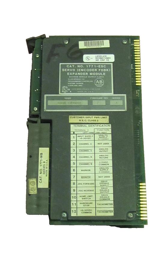 Used ALLEN BRADLEY SERVO EXPANDER MODULE 1771-ESC 1771 ESC 1771ESC
