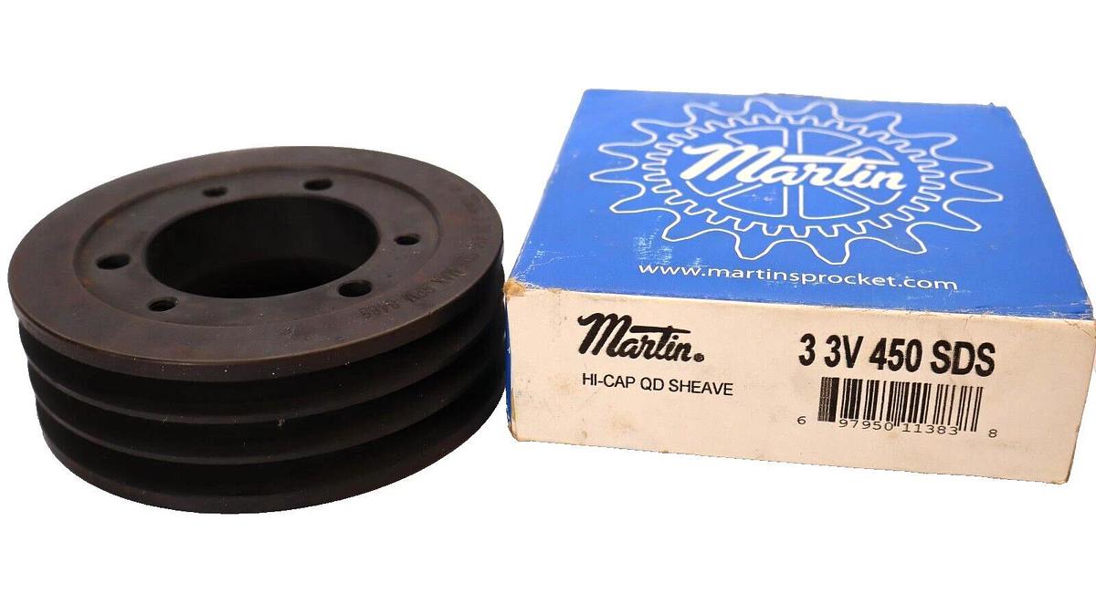 (NEW) MARTIN 3 3V 450 SDS 3-Groove Hi-Cap QD Sheave