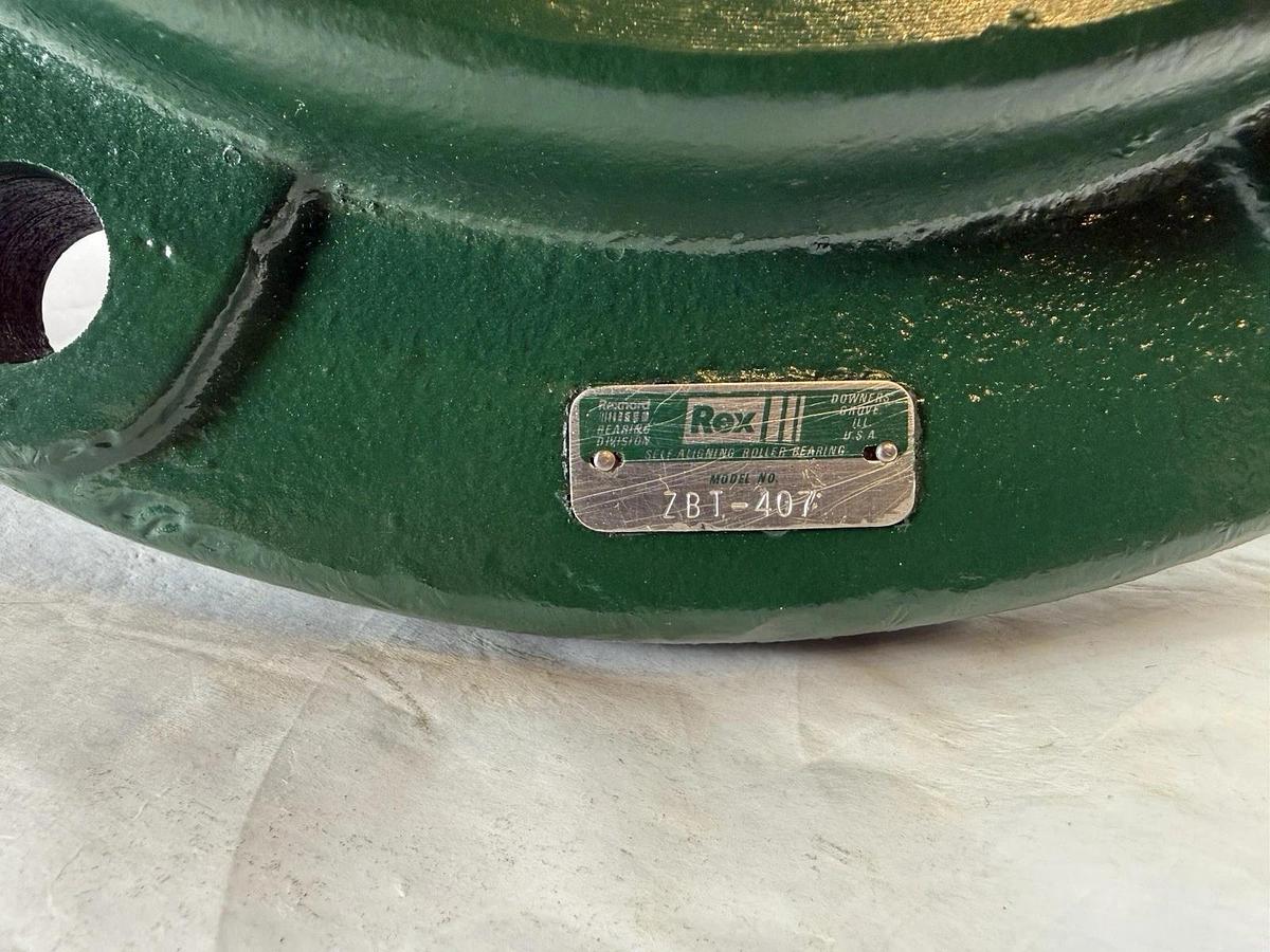 REX 4-7/16" ZBT-407 Self Alighning Flange roller Bearing 84633 REXNORD 130118