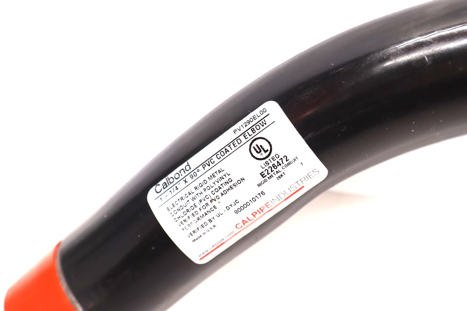 Calbond PV1290EL00 1-1/4" x 90° PVC Conduit Elbow Fitting (New)