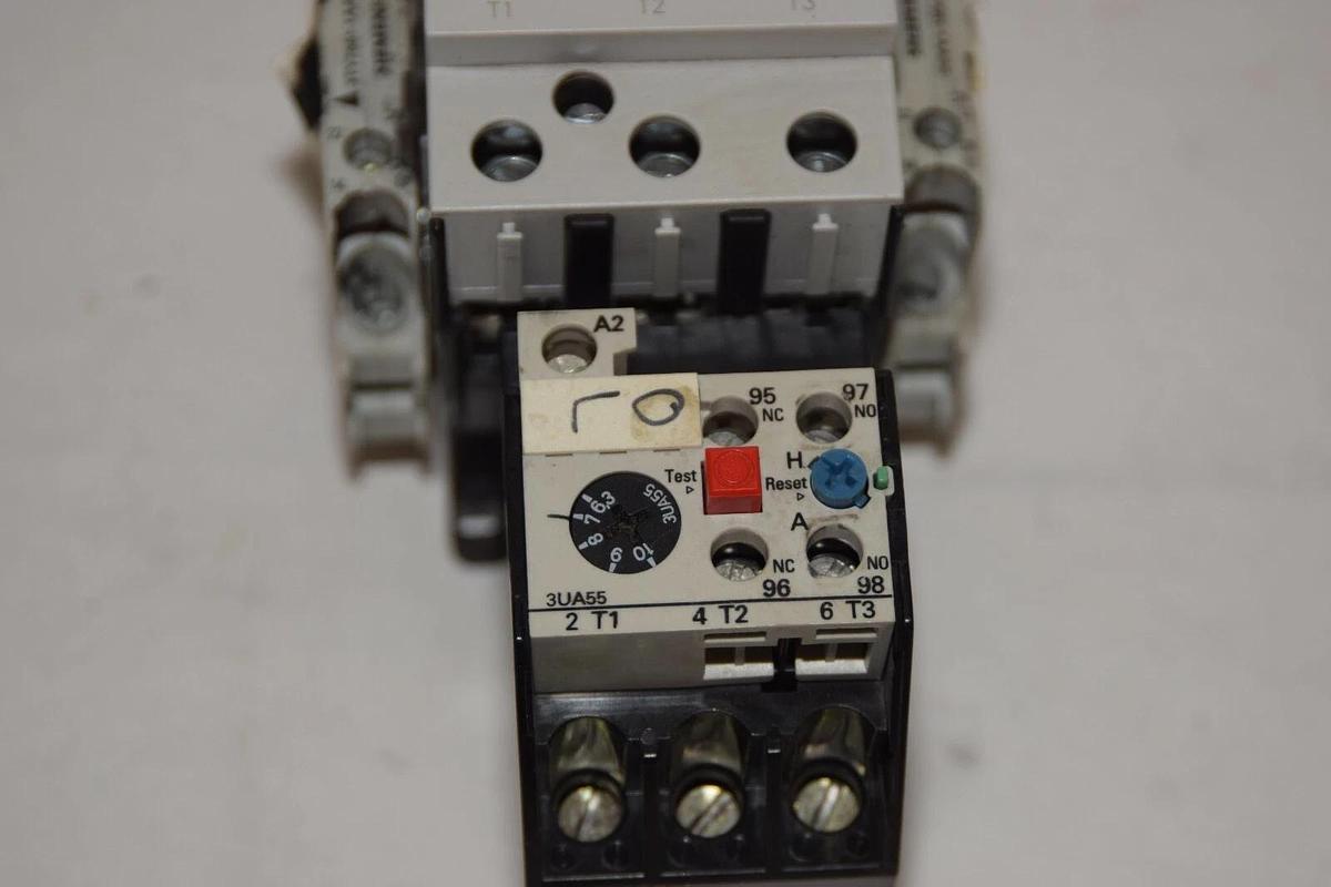 Used SIEMENS 3TF4422-0A..1 Size Sz 1 Starter 110-120v coil Relay 3UA55 00-1J* 6,3-10A