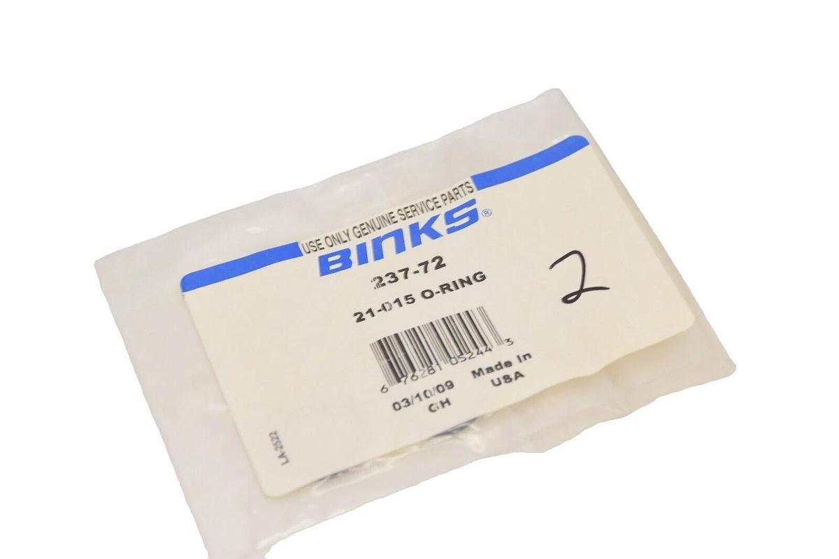(NEW- Pack of 2) BINKS 237-72 , 23772 21-015 O-Ring