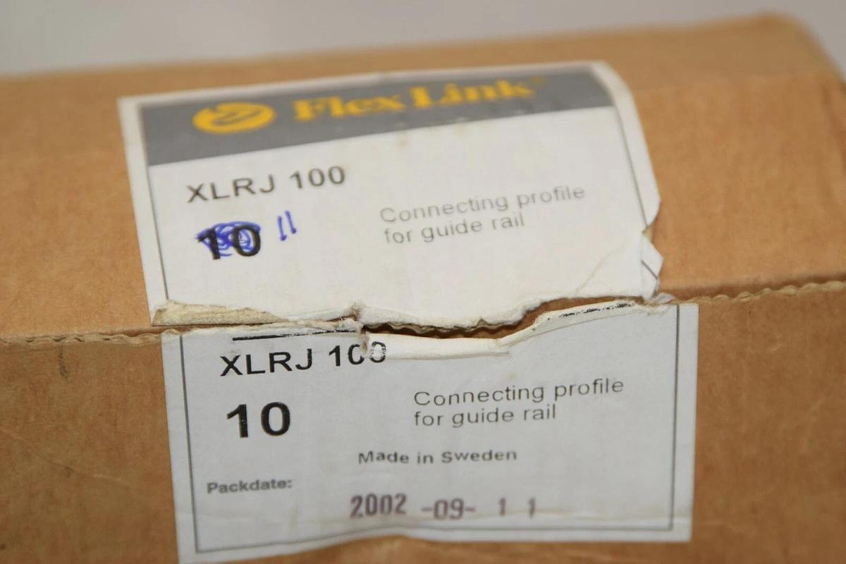 (NEW - Box 11) FLEXLINK XLRJ100 Connecting Profile For Guide Rail