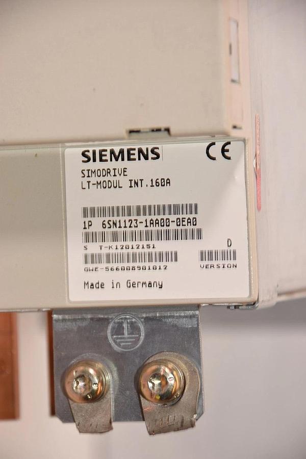 Used SIEMENS Simodrive LT-Modul 6SN1123-1AA00-0EA0 With 6SN1121-0BA12-0AA0 Control
