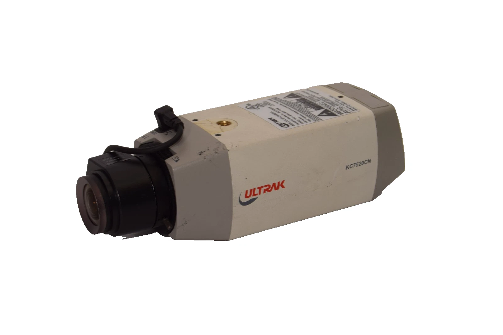 Used Ultrak KC7520CN CCD Color Security Camera with 2.8mm F1.4 CCTV Lens