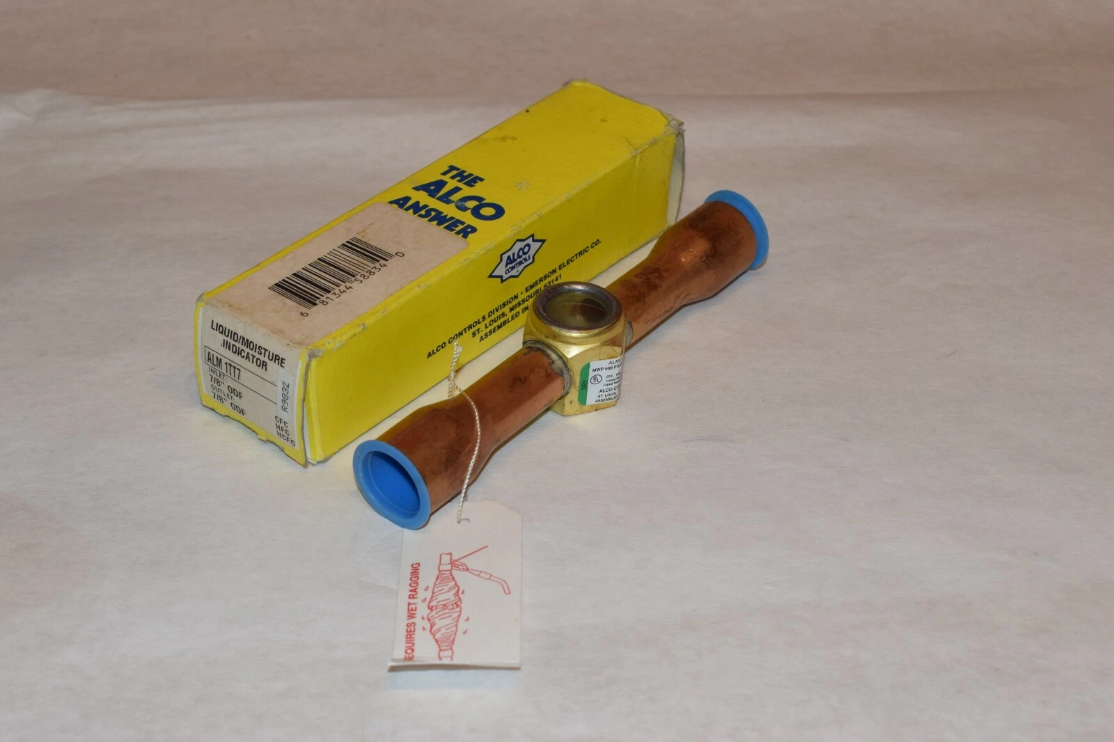 NEW ALCO ALM1TT7 ALM-1TT7 7/8" 500psig LIQUID/MOISTURE INDICATOR
