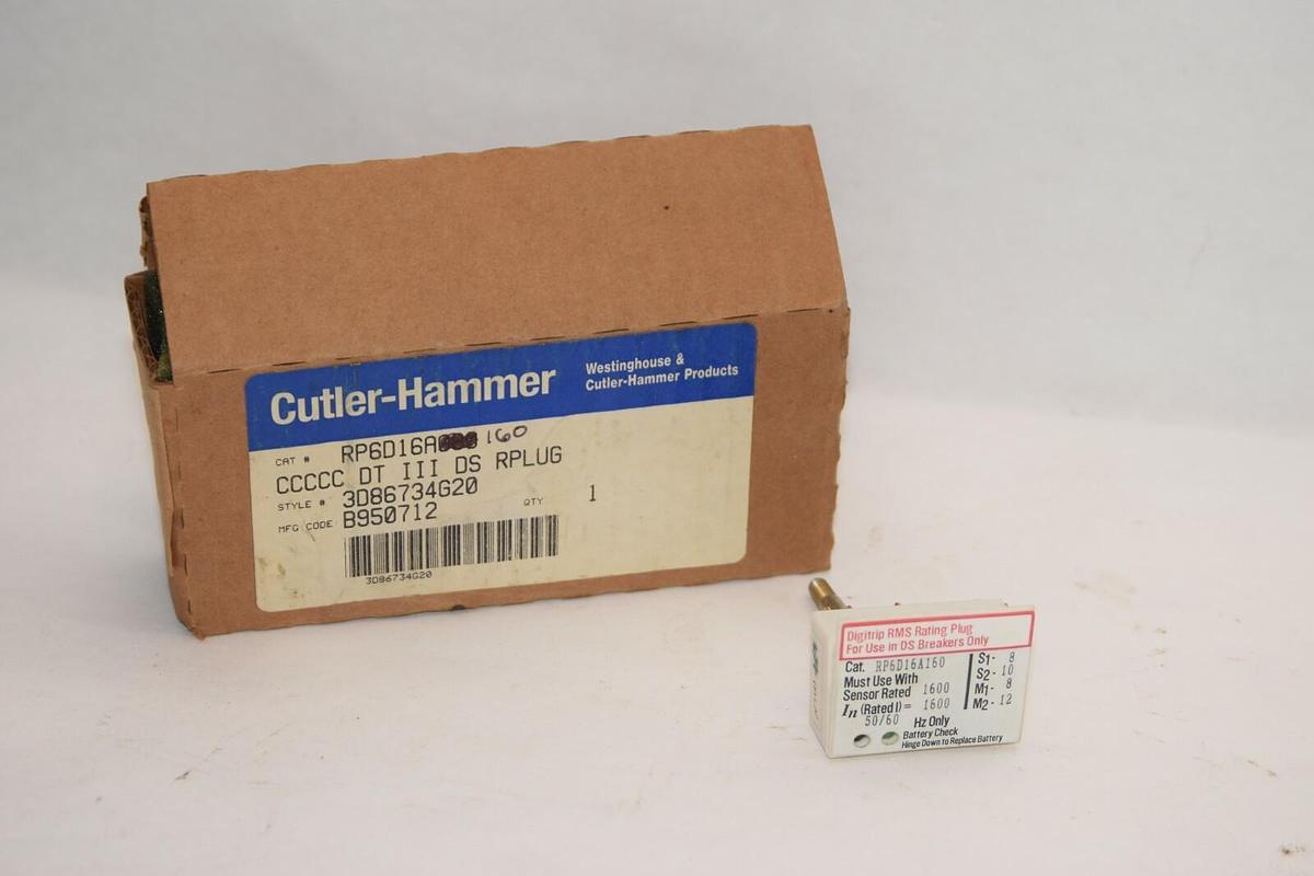 (NEW) EATON CUTLER HAMMER RP6D16A160 1600A 1600 Amp A Digitrip RMS Rating Plug