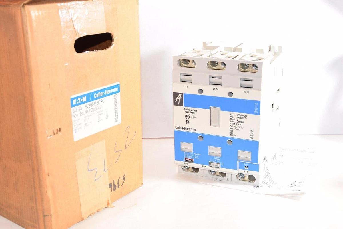 Cutler Hammer W200M6CFC,  Advantage Starter Size 6, 400HP, 540A, W+200M6CFC, New