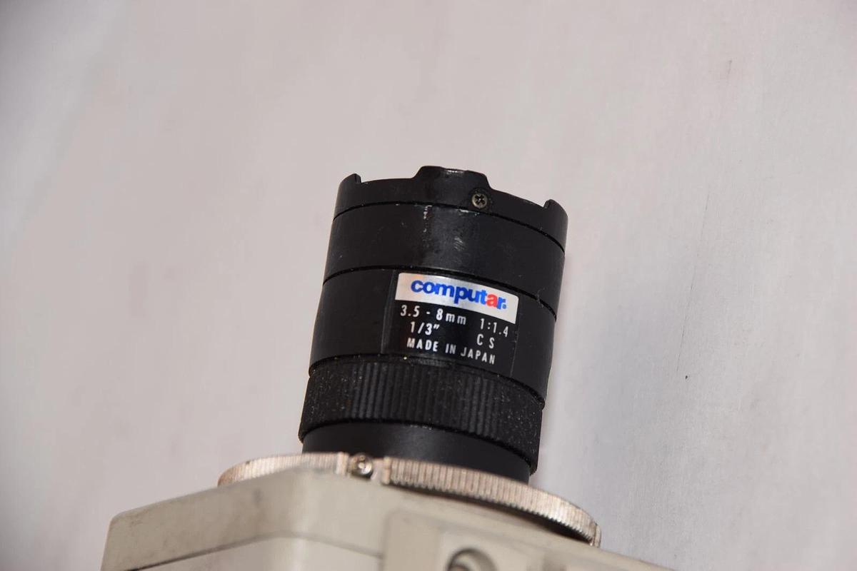 Used PANASONIC WV-BP114 24Vac 60Hz 2.3W CCTV Camera W/ Computar 3.5-8mm Lens