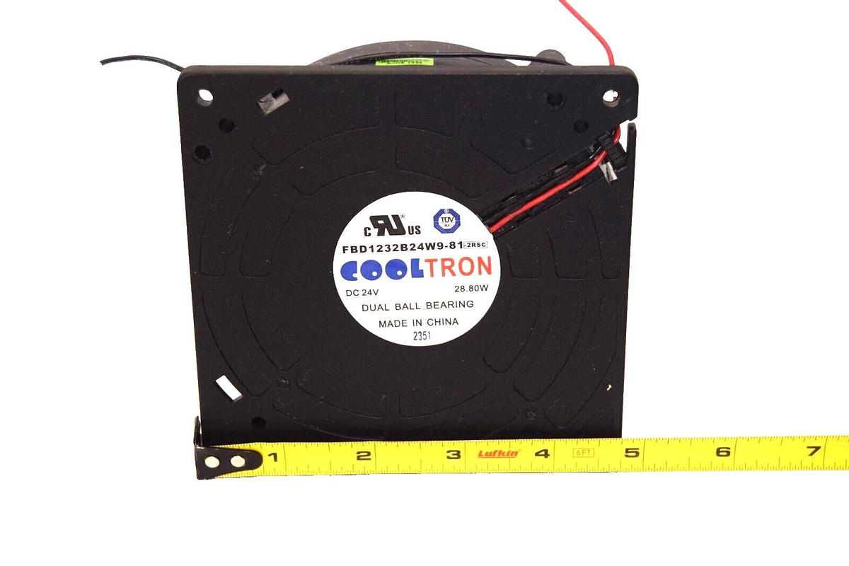 (NEW) COOLTRON FBD1232B24W9-81 , 24V , 28.80W Dual Ball Bearing Cooling Fan