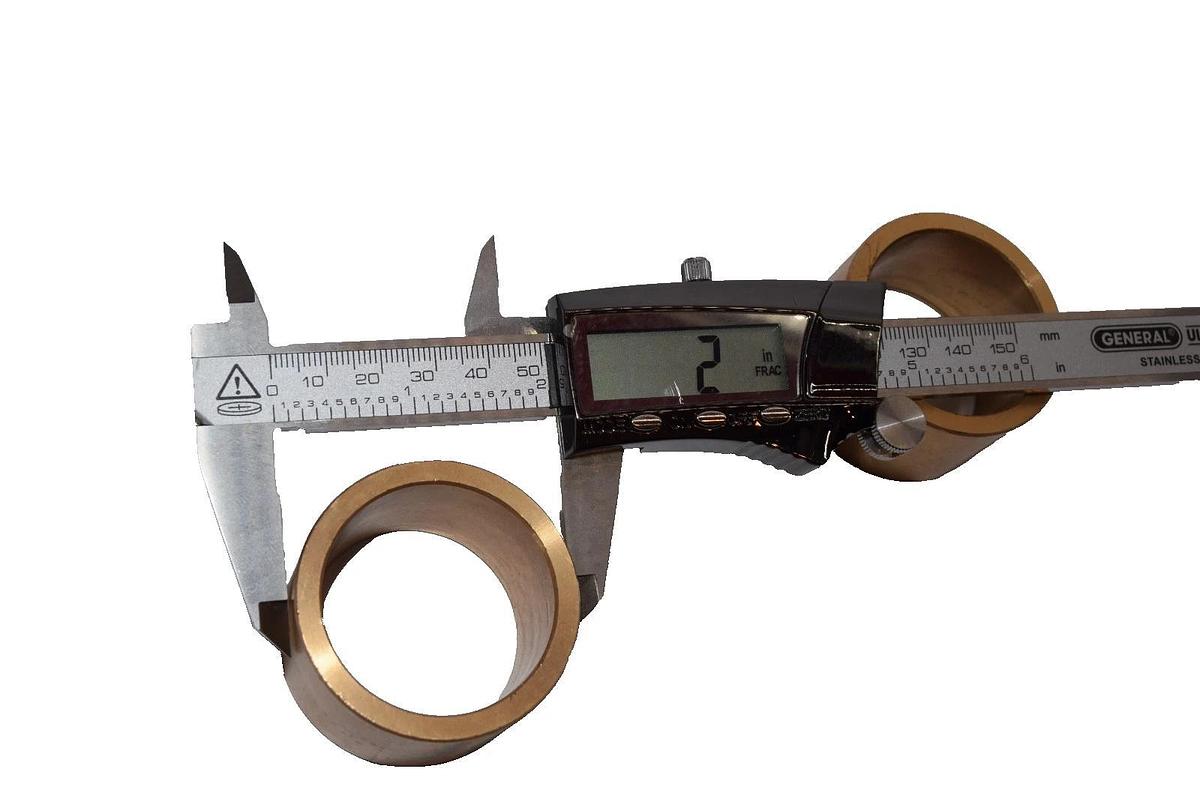 1-5/8" to 2" x 1-7/32" Brass Bushing (New - Lot of 2)