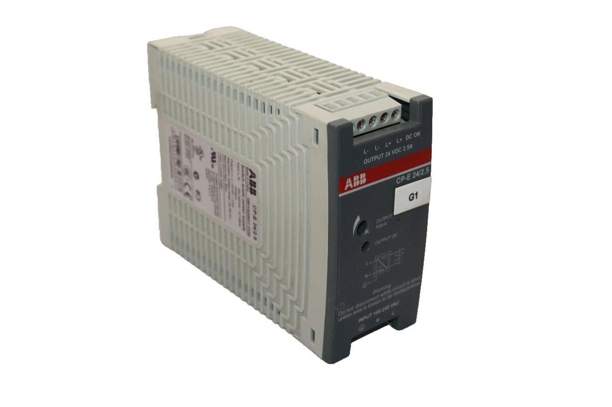 Used ABB  CP-E 24/2.5 , CPE24/2.5 100-240Vac 1500mA Class 2 Power Supply Module