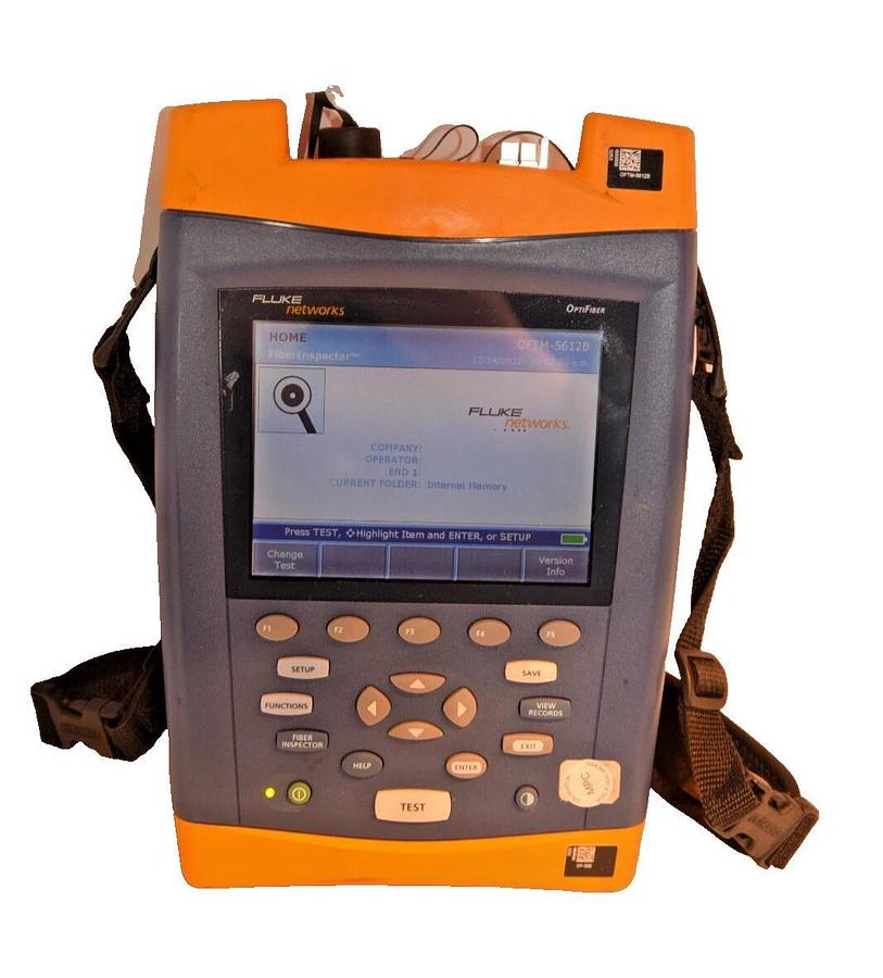 Used Fluke OF-500 OptiFiber OTDR Optical Fiber Analyzer OFTM-5612B MM Module *AS IS*