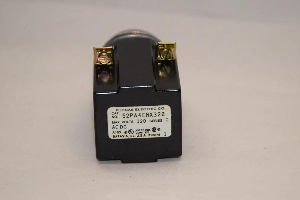 FURNAS 52PA4ENX322 120V Ser C Oil Tight Pilot Light - No Lens USA (NEW)