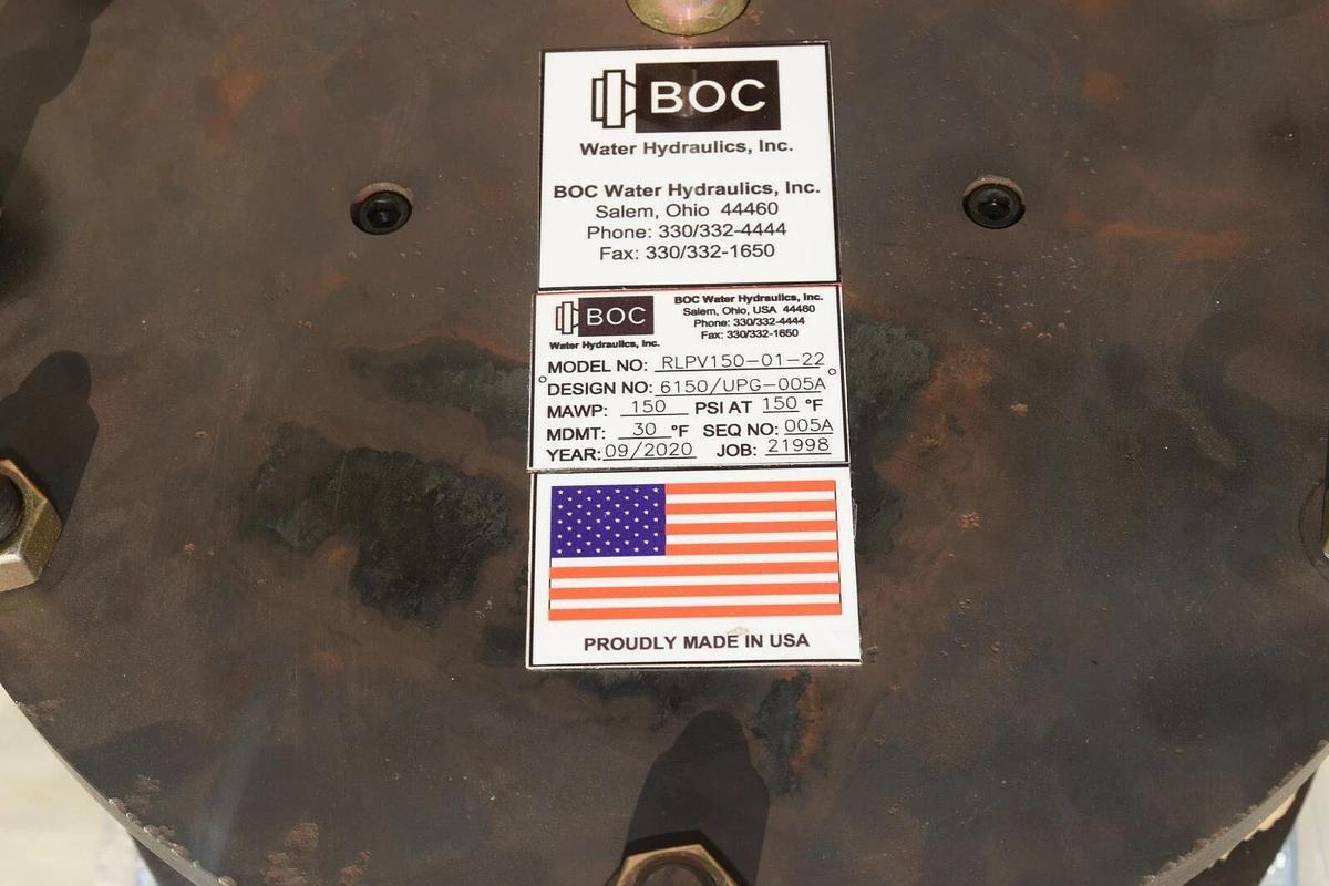 BOC Water Hydraulics Valve RLPV150-01-22 150 psi  RLPV150 01 22 (New)